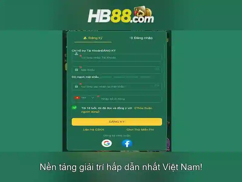 Tro choi va dich vu tren HB88